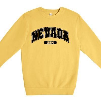 Nevada Collegiate Style 1864 Premium Crewneck Sweatshirt