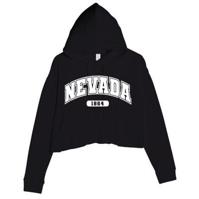 Nevada Collegiate Style 1864 Crop Fleece Hoodie