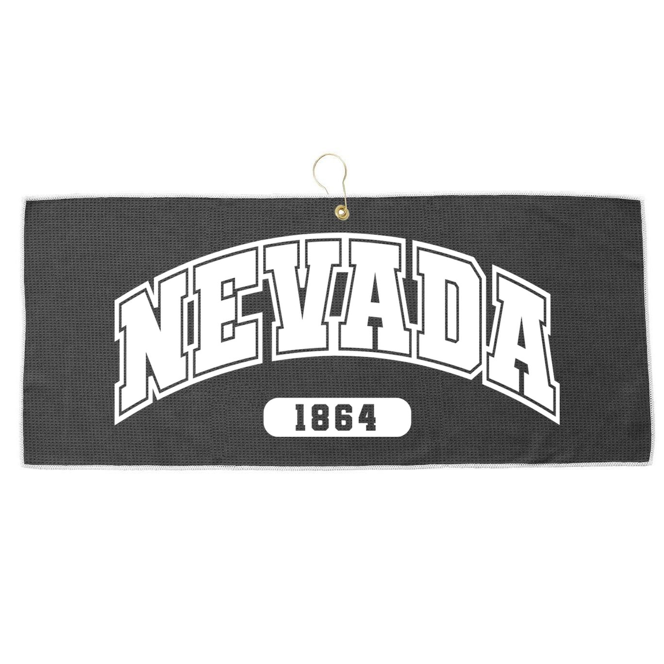 Nevada Collegiate Style 1864 Large Microfiber Waffle Golf Towel