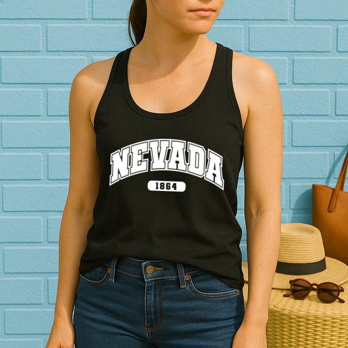 Nevada Collegiate Style 1864 Womens Tank Top
