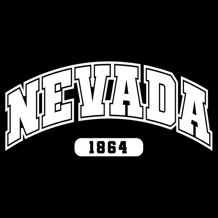 Nevada Collegiate Style 1864 Women's Crop Top Tee