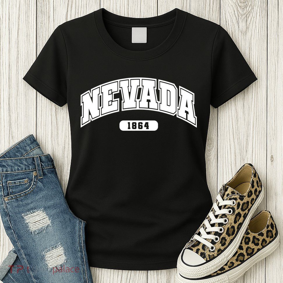 Nevada Collegiate Style 1864 Womens T-Shirt