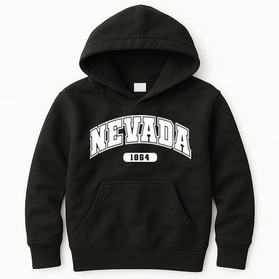 Nevada Collegiate Style 1864 Kids Hoodie