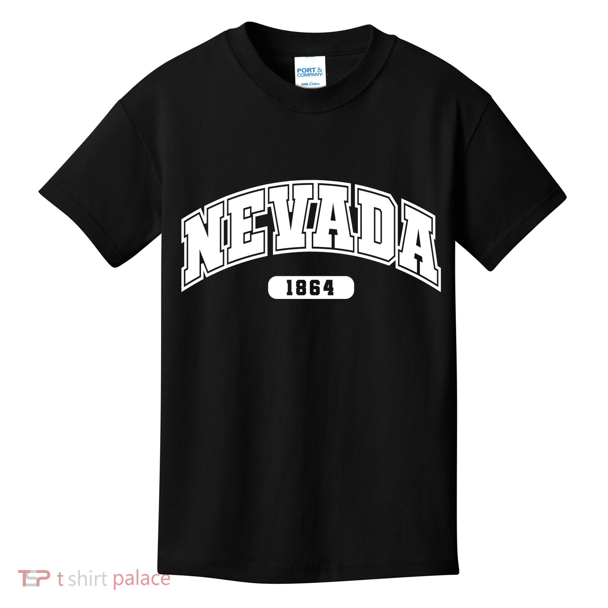 Nevada Collegiate Style 1864 Kids T-Shirt