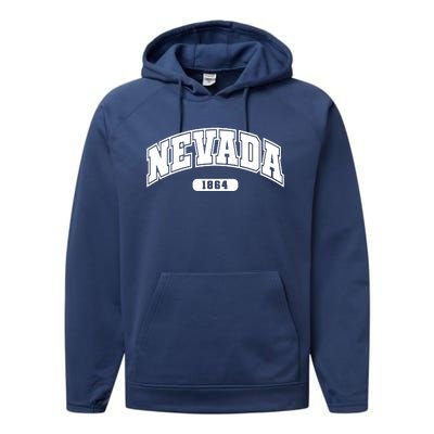 Nevada Collegiate Style 1864 Performance Fleece Hoodie