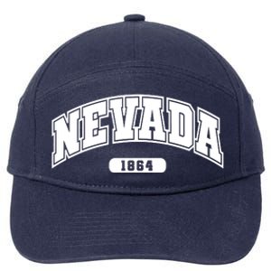 Nevada Collegiate Style 1864 7-Panel Snapback Hat