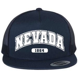 Nevada Collegiate Style 1864 Flat Bill Trucker Hat