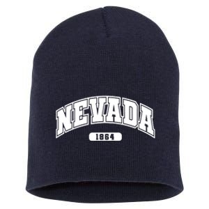 Nevada Collegiate Style 1864 Short Acrylic Beanie