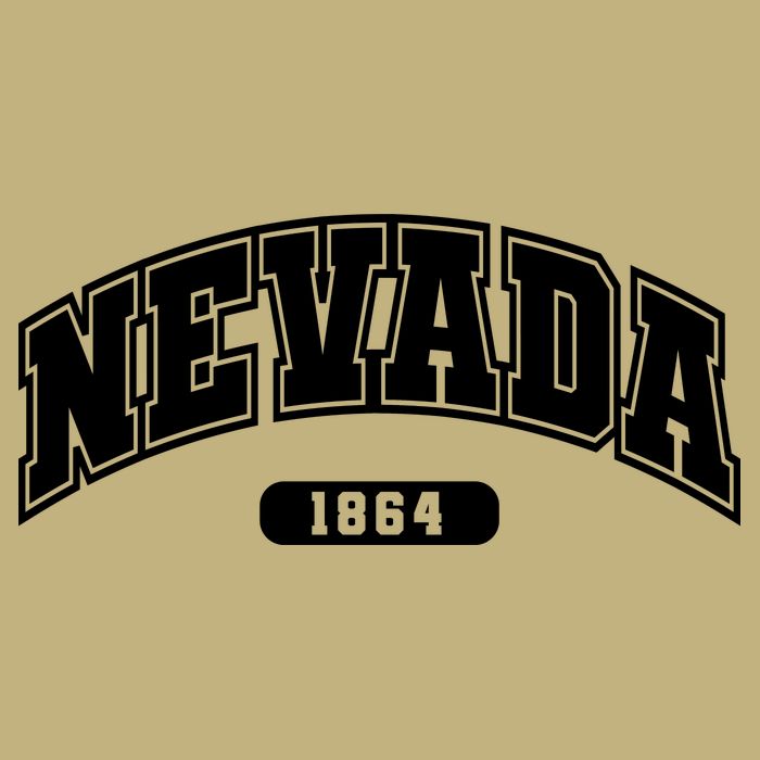 Nevada Collegiate Style 1864 Button