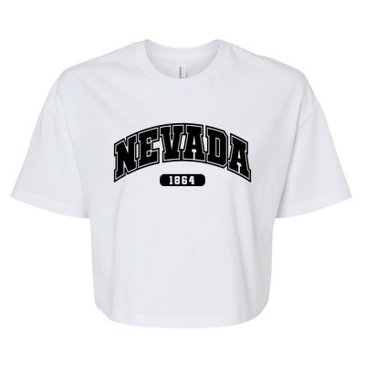 Nevada Collegiate Style 1864 Bella+Canvas Jersey Crop Tee