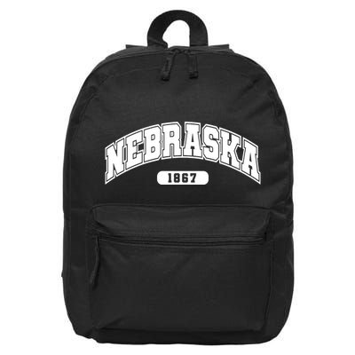 Nebraska Collegiate Style 1867 16 in Basic Backpack