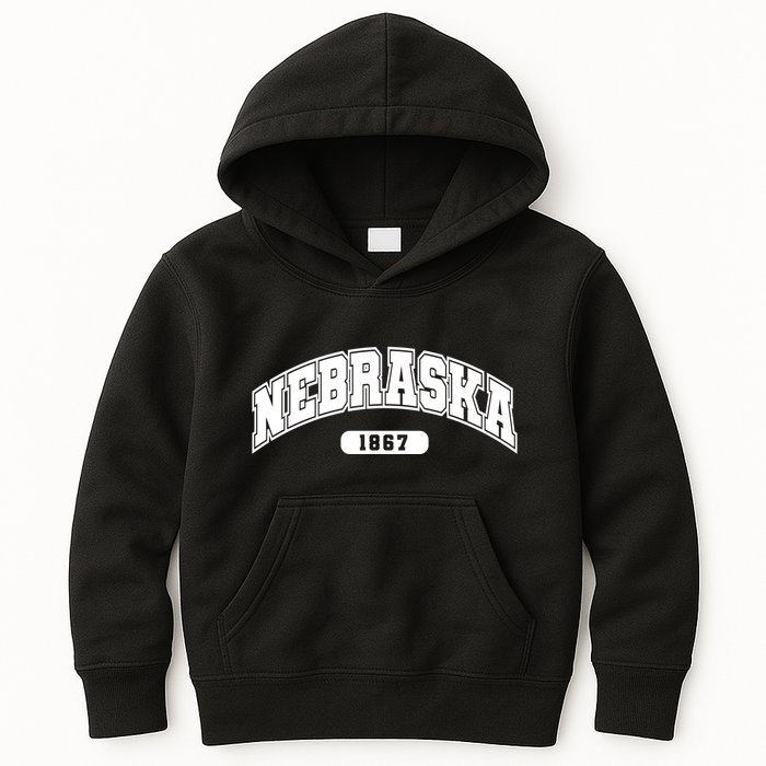 Nebraska Collegiate Style 1867 Kids Hoodie