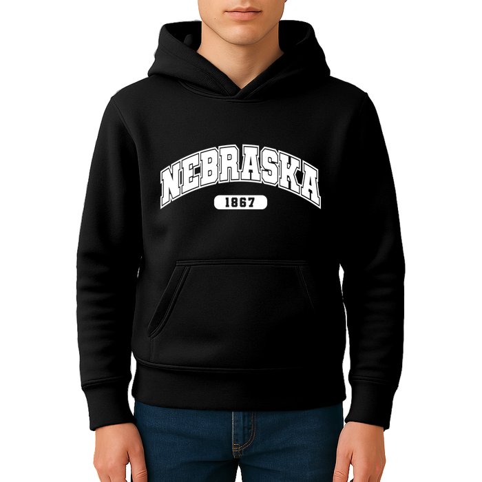 Nebraska Collegiate Style 1867 Kids Hoodie