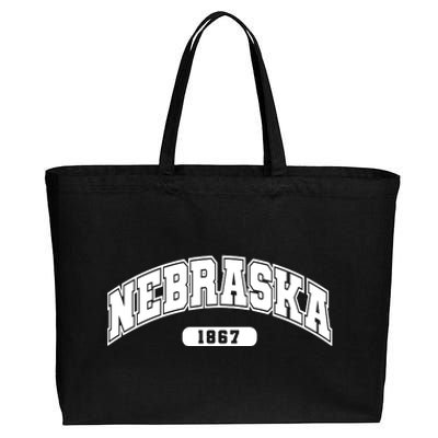 Nebraska Collegiate Style 1867 Cotton Canvas Jumbo Tote