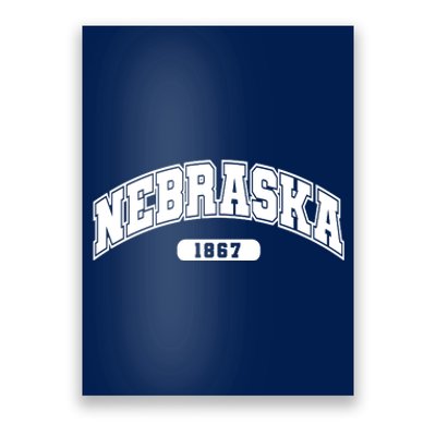 Nebraska Collegiate Style 1867 Poster