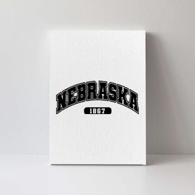 Nebraska Collegiate Style 1867 Canvas