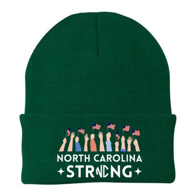 North Carolina Strong Support Nc Flag Knit Cap Winter Beanie