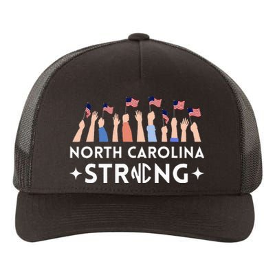 North Carolina Strong Support Nc Flag Yupoong Adult 5-Panel Trucker Hat