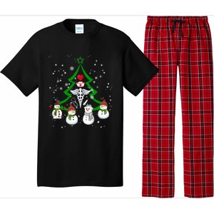 Nurse Christmas Snow Ugly Nurse Christmas Tree Gift Pajama Set