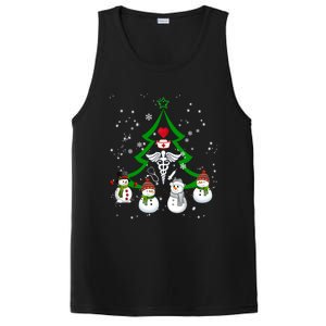 Nurse Christmas Snow Ugly Nurse Christmas Tree Gift PosiCharge Competitor Tank