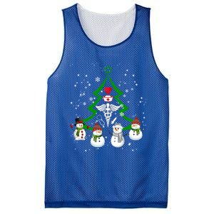 Nurse Christmas Snow Ugly Nurse Christmas Tree Gift Mesh Reversible Basketball Jersey Tank