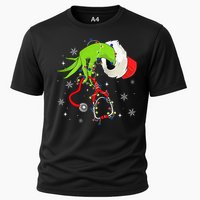 Nurse Christmas Stethoscope Nurses Xmas Pajamas Santa Women Cooling Performance Crew T-Shirt