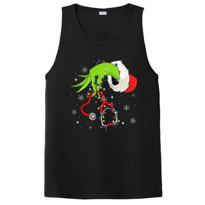 Nurse Christmas Stethoscope Nurses Xmas Pajamas PosiCharge Competitor Tank