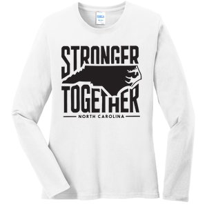 North Carolina Stronger Together Ladies Long Sleeve Shirt