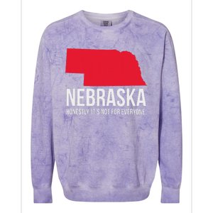 Native Cornhusker State Funny I Love Nebraska Colorblast Crewneck Sweatshirt