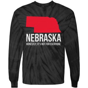 Native Cornhusker State Funny I Love Nebraska Tie-Dye Long Sleeve Shirt