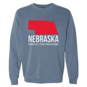 Native Cornhusker State Funny I Love Nebraska Garment-Dyed Sweatshirt