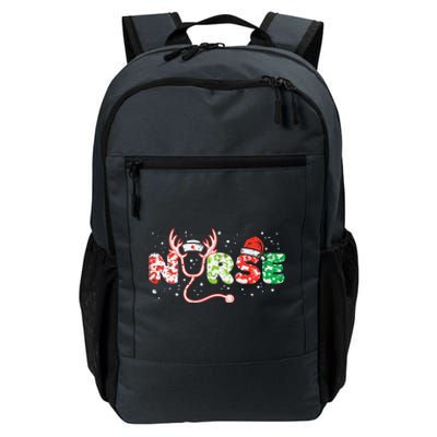 Nurse Christmas Stethoscope Nurses Xmas Scrub Top Daily Commute Backpack