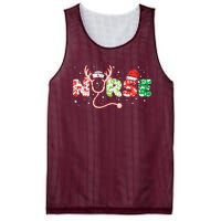 Nurse Christmas Stethoscope Nurses Xmas Scrub Top Mesh Reversible Basketball Jersey Tank