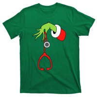 Nurse Christmas Stethoscope Nurses Xmas Pajamas Pjs T-Shirt