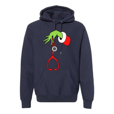 Nurse Christmas Stethoscope Nurses Xmas Pajamas Pjs Premium Hoodie