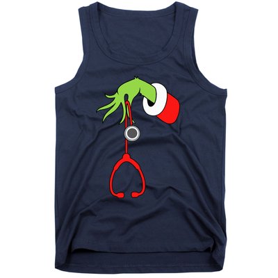 Nurse Christmas Stethoscope Nurses Xmas Pajamas Pjs Tank Top