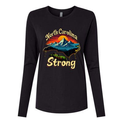 North Carolina Strong Strong Nc State Support Womens Cotton Relaxed Long Sleeve T-Shirt