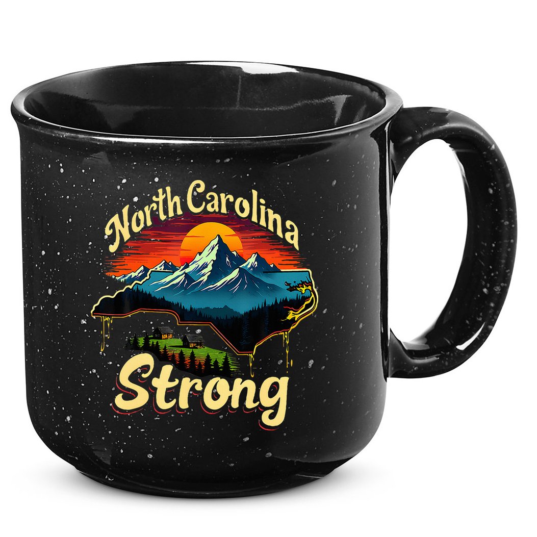 North Carolina Strong Strong Nc State Support 15oz Campfire Ceramic Mug