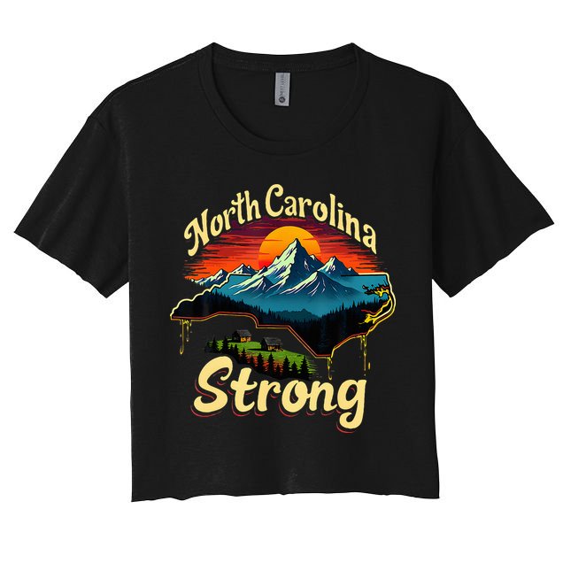 North Carolina Strong Strong Nc State Support Women's Crop Top Tee