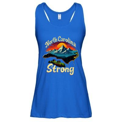 North Carolina Strong Strong Nc State Support Ladies Essential Flowy Tank