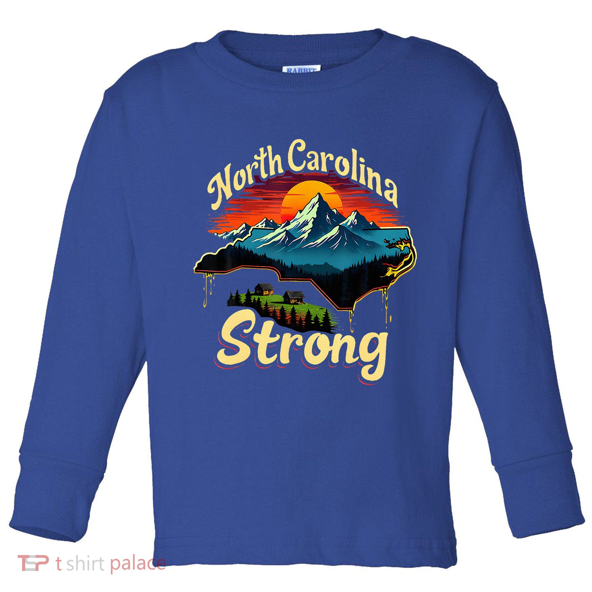 North Carolina Strong Strong Nc State Support Toddler Long Sleeve Shirt