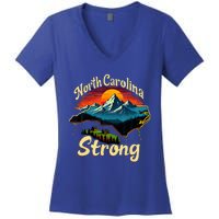 North Carolina Strong Strong Nc State Support Women's V-Neck T-Shirt