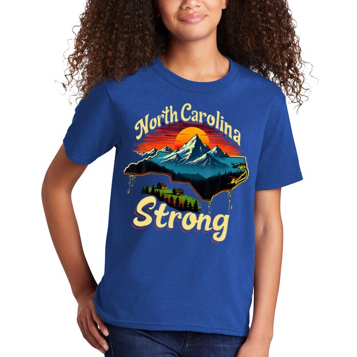 North Carolina Strong Strong Nc State Support Kids T-Shirt