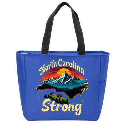 North Carolina Strong Strong Nc State Support Zip Tote Bag