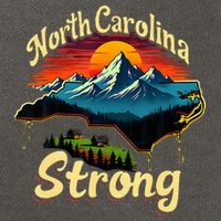 North Carolina Strong Strong Nc State Support Cotton Canvas Backpack