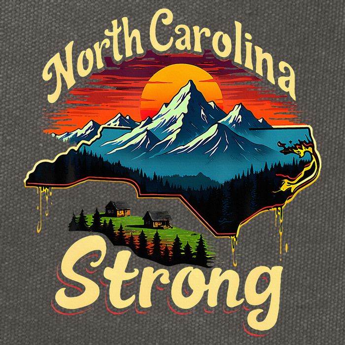 North Carolina Strong Strong Nc State Support Cotton Canvas Backpack