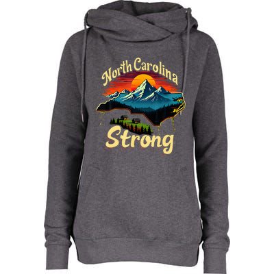 North Carolina Strong Strong Nc State Support Womens Funnel Neck Pullover Hood