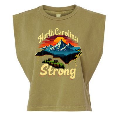 North Carolina Strong Strong Nc State Support Garment-Dyed Women's Muscle Tee