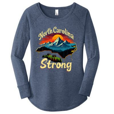 North Carolina Strong Strong Nc State Support Women's Perfect Tri Tunic Long Sleeve Shirt