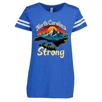 North Carolina Strong Strong Nc State Support Enza Ladies Jersey Football T-Shirt